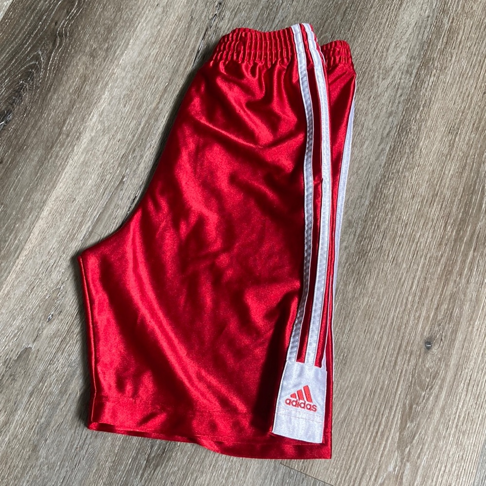 Adidas red shorts